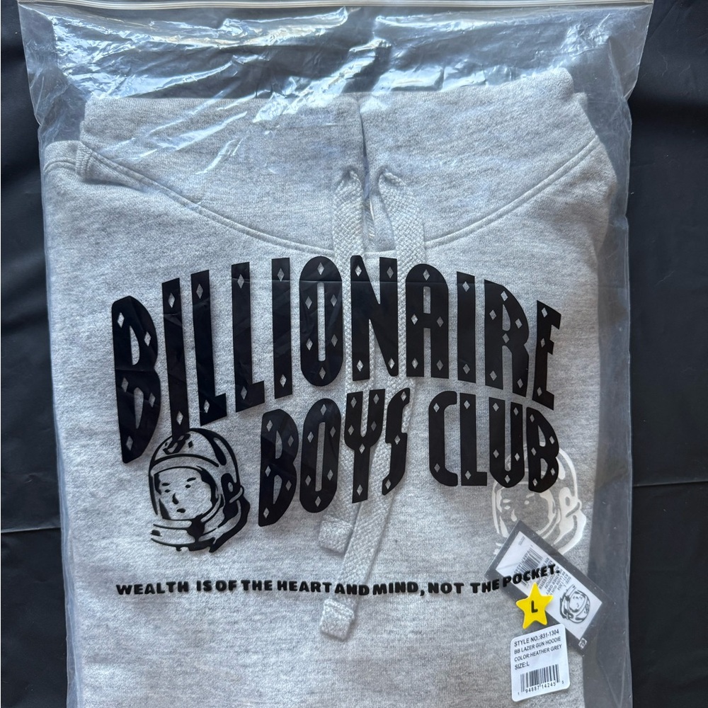 Billionaire Boys Club Lazer Gun Hoodie- Heather Grey